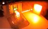 Laser � colorant pomp� par laser YAG q-switch